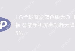 LG全球首发蓝色磷光OLED面板，智能手机屏幕功耗大降15%