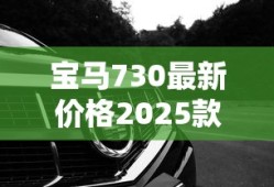 宝马730最新价格2025款