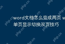 Word文档单页与双页切换技巧