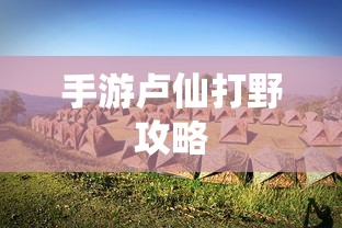 手游卢仙打野攻略，玩转野外战场技巧  第1张