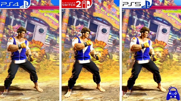 《街头霸王6》PS4、Switch 2、PS5画面对比  第2张