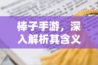 棒子手游，内涵与影响力深度解析  第1张