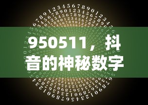 抖音神秘数字之谜，揭秘950511的背后故事  第1张
