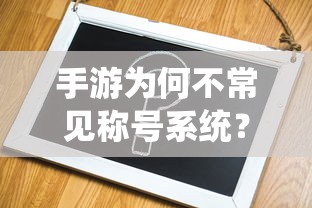 手游为何不常见称号系统？  第1张