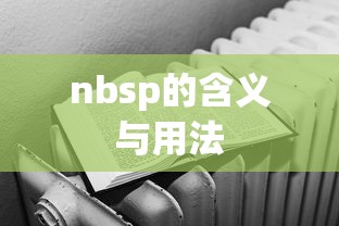 nbsp的含义与用法  第1张