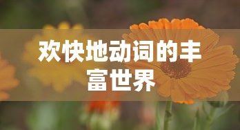 欢快动词的丰富世界之旅  第1张