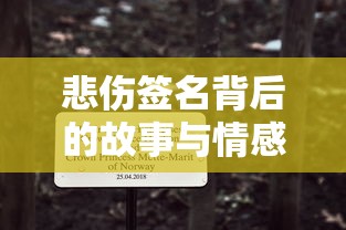 悲伤签名背后的故事与情感，深藏的悲欢离合  第1张
