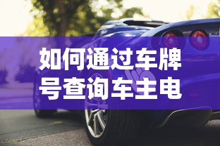 通过车牌号查询车主电话的方法  第1张