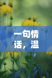 温暖心房的甜蜜情话  第1张