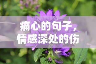 情感深处的伤痕，痛心的句子  第1张