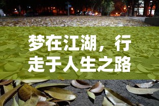 江湖梦行，诗意与远方的人生之路  第1张
