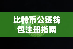 比特币公链钱包注册教程  第1张