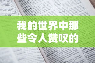 我的世界中令人赞叹的杰出代码  第1张
