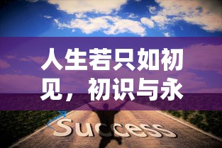 人生初见，初识与永恒的探索  第1张