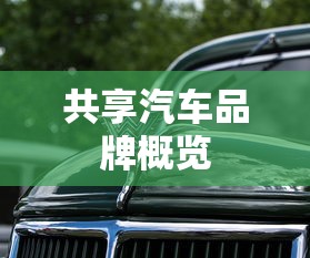 共享汽车品牌概览  第1张