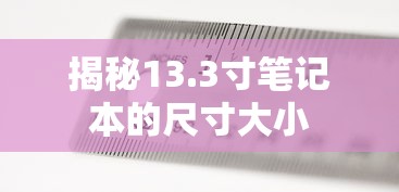 揭秘13.3寸笔记本的尺寸大小  第1张