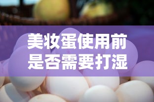 美妆蛋使用前需要打湿吗？  第1张