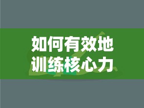 有效训练核心力量的方法与技巧  第1张