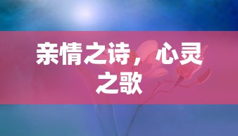 亲情之诗，心灵之歌的永恒颂歌  第1张