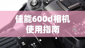 佳能600d相机使用指南，快速上手与技巧详解  第1张