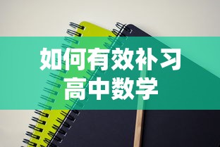 高中数学有效补习法