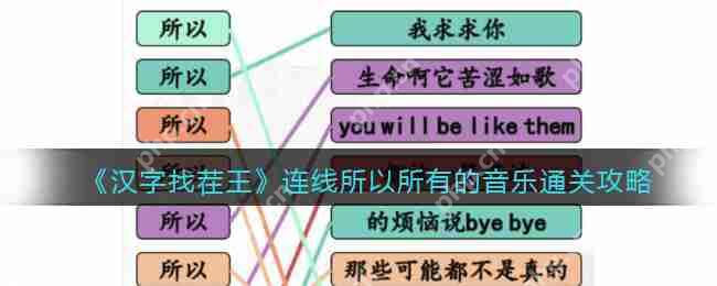 抖音汉字找茬王，连线通关全攻略  第1张
