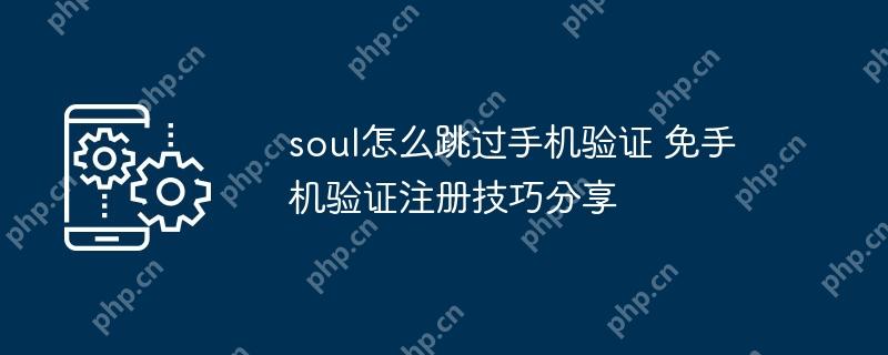 Soul免验证注册技巧分享，跳过手机验证的实用方法  第1张