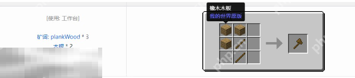 我的世界新手装备合成指南，木斧的合成方法  第2张