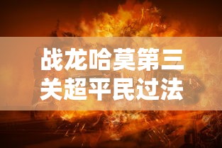 战龙哈莫第三关超平民过法  第1张
