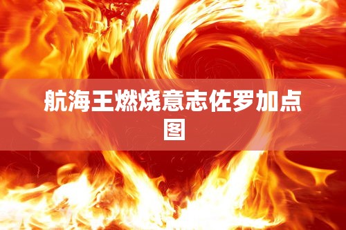 航海王燃烧意志佐罗加点图  第1张