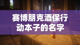赛博朋克酒保行动本子的名字  第1张