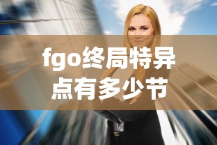 fgo终局特异点有多少节  第1张