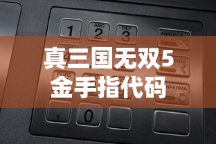 真三国无双5金手指代码  第1张