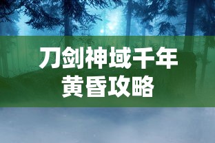 刀剑神域千年黄昏攻略  第1张