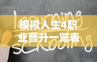 模拟人生4职业晋升一览表  第1张