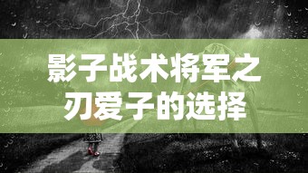 影子战术将军之刃爱子的选择  第1张