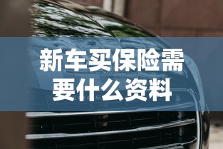新车买保险需要什么资料  第1张
