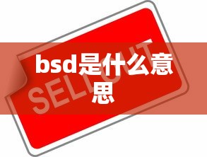 bsd是什么意思  第1张