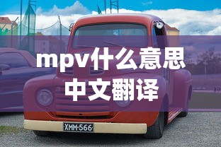 mpv什么意思中文翻译  第1张