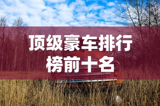 顶级豪车排行榜前十名  第1张