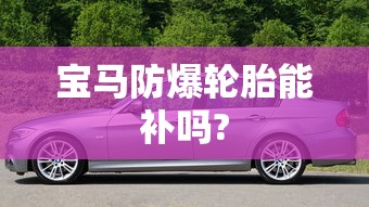 宝马防爆轮胎能补吗?  第1张