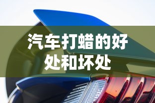汽车打蜡的好处和坏处  第1张