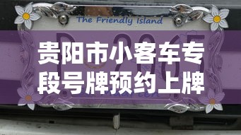 贵阳市小客车专段号牌预约上牌  第1张