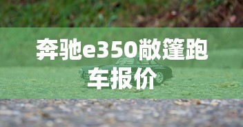 奔驰e350敞篷跑车报价  第1张