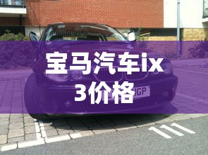 宝马汽车ix3价格  第1张