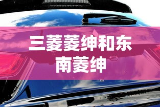 三菱菱绅和东南菱绅  第1张