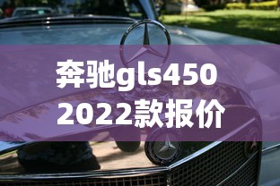 奔驰gls450 2022款报价多少二手车  第1张