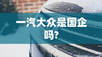 一汽大众是国企吗?  第1张