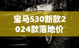 宝马530新款2024款落地价多少钱  第1张