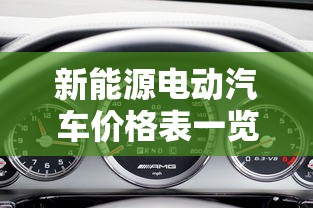 新能源电动汽车价格表一览表  第1张